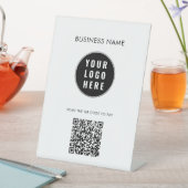Simple Business Logo Modern QR Code Custom 台座サイン (インサイチュ)