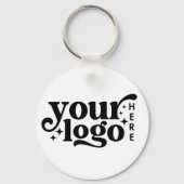 Simple Business Logo QR Code Company Promotional  キーホルダー (正面)