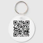 Simple Business Logo QR Code Company Promotional  キーホルダー (裏面)
