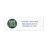 Simple Business Logo Return Address ラベル (正面)