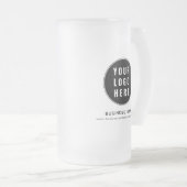 Simple Business Logo Website Custom Promotional フロストグラスビールジョッキ (正面右)