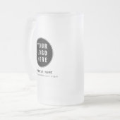 Simple Business Logo Website Custom Promotional フロストグラスビールジョッキ (正面左)