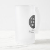 Simple Business Logo Website Custom Promotional フロストグラスビールジョッキ (正面右)