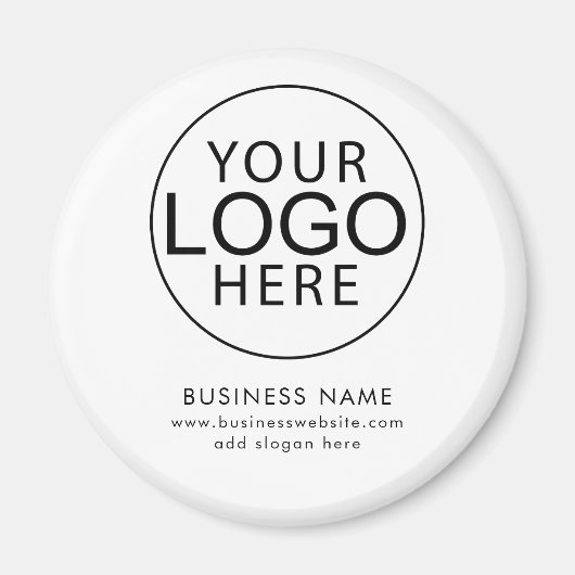 Simple Business Logo Website Modern マグネット (正面)