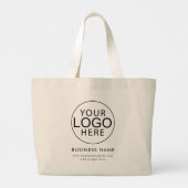 Simple Business Logo Website Modern ラージトートバッグ (裏面)