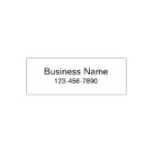 Simple Business Name and Phone Number Template セルフインキングスタンプ (デザイン)