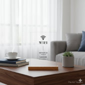 Simple Business  Wifi Password and Network  アクリルサイン