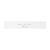 Simple Calligraphy Belly Band 招待状ベリーバンド (フラット)