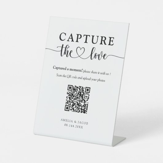 Simple Capture the Love Wedding 台座サイン (正面)