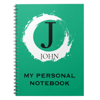 Simple Carnet Vert Personnalisé  ノートブック