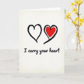 Simple Carry Your Heart Card カード (黄色い花)