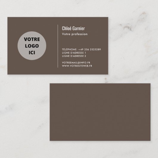 Simple Carte de visite 名刺 (正面/裏面)