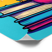 Simple Cartoon Coloring Page: Mirthful Mouse ポスター (角)