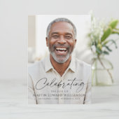 Simple Celebration of Life Photo Funeral Program プログラム (スタンド正面)