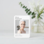 Simple Celebration of Life Photo Prayer Card 名刺 (スタンド正面)