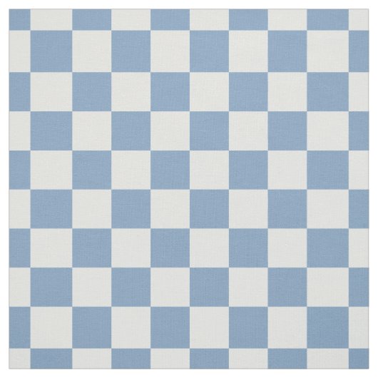 Simple Chambray Blue Gingham Check Quilting ファブリック (見本)