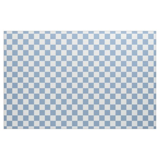 Simple Chambray Blue Gingham Check Quilting ファブリック (ファットクウォーター)