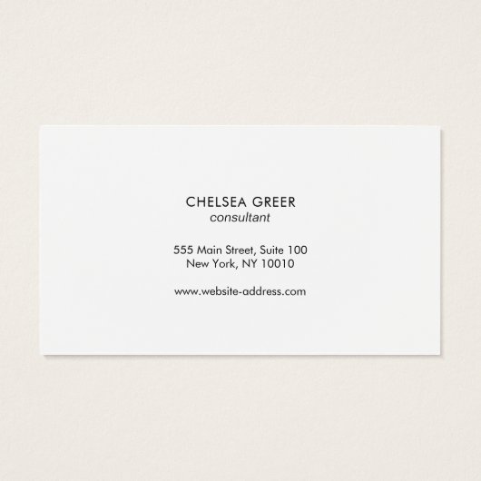 Simple Charcoal Gray  Modern  Gold Border (裏面)