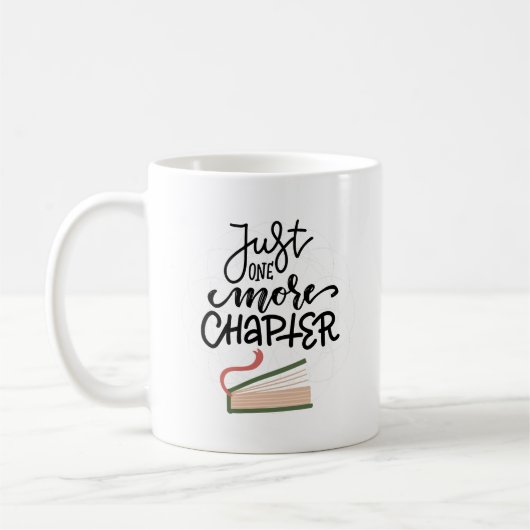 Simple Charming Just One More Chapter Cozy コーヒーマグカップ (左)