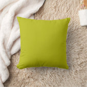 Simple Chartreuse Green Solid Plain Color クッション (ブランケット)