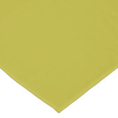 Simple Chartreuse Green Solid Plain Color ショートテーブルランナー (コーナー)