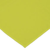 Simple Chartreuse Green Solid Plain Color ショートテーブルランナー (コーナー)