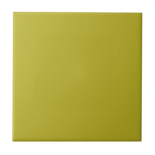 Simple Chartreuse Green Solid Plain Color タイル (正面)