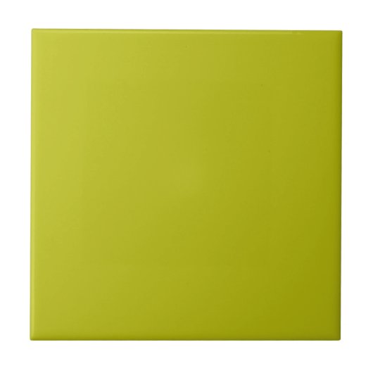 Simple Chartreuse Green Solid Plain Color タイル (正面)