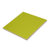 Simple Chartreuse Green Solid Plain Color タイル (側面)