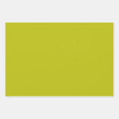 Simple Chartreuse Green Solid Plain Color ラッピングペーパーシート (正面3)