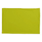 Simple Chartreuse Green Solid Plain Color 枕カバー (裏面)