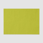 Simple Chartreuse Green Solid Plain Color 薄葉紙 (正面)