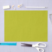 Simple Chartreuse Green Solid Plain Color 薄葉紙 (クラフト)