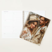 Simple Chic Elegant Calligraphy Photo Wedding プランナー手帳 (ディスプレー)