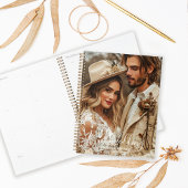 Simple Chic Elegant Calligraphy Photo Wedding プランナー手帳