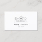 simple chic real estate professional house photo 名刺 (正面)