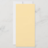 Simple Chic Wedding Menu Card | Custom Minimalist  (裏面)
