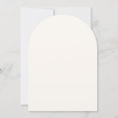 Simple Chic Wildflower Beige Wedding 招待状 (裏面)