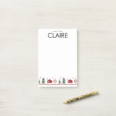 Simple Christmas Design Custom Post-it® Note ポストイット (デスク上)