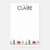 Simple Christmas Design Custom Post-it® Note ポストイット (正面)