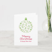 Simple Christmas greetings. シーズンカード (正面)