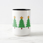 Simple Christmas Tree  ツートーンマグカップ (中央)
