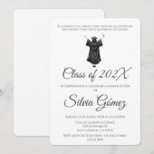Simple Class of 2026 graduation 招待状 (正面/裏面)