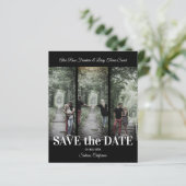 Simple Classic 3 Photos Collage Engaged Couple (スタンド正面)