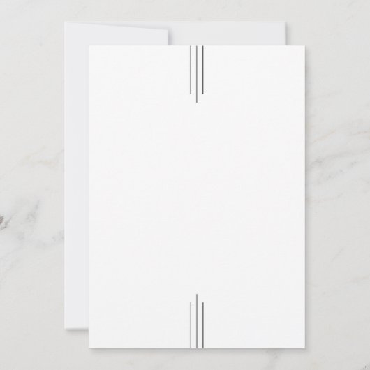 Simple Classic Elegant Typography Wedding 招待状 (裏面)