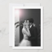 Simple Classic Formal Photo Wedding Invitation 招待状 (裏面)