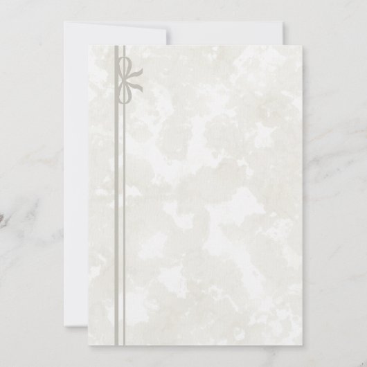 Simple Classic Wedding Invitation – Custom 招待状 (裏面)