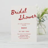 Simple classy bridal shower  招待状 (スタンド正面)
