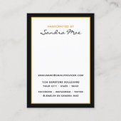 Simple Classy Earring Jewelry Display Card 名刺 (裏面)