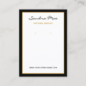 Simple Classy Earring Jewelry Display Card 名刺 (正面)